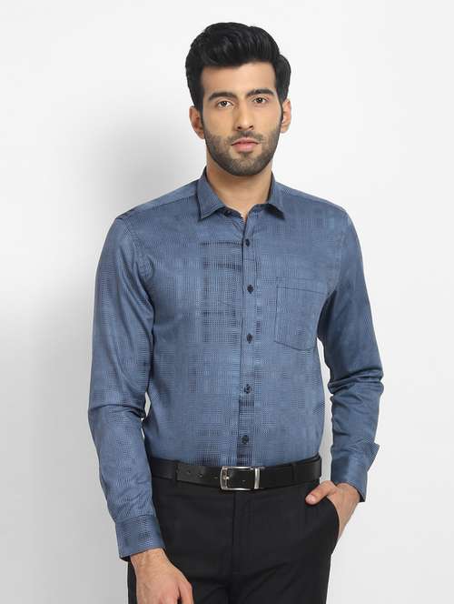 mens micro print formal shirt - 16773493 -  Standard Image - 0