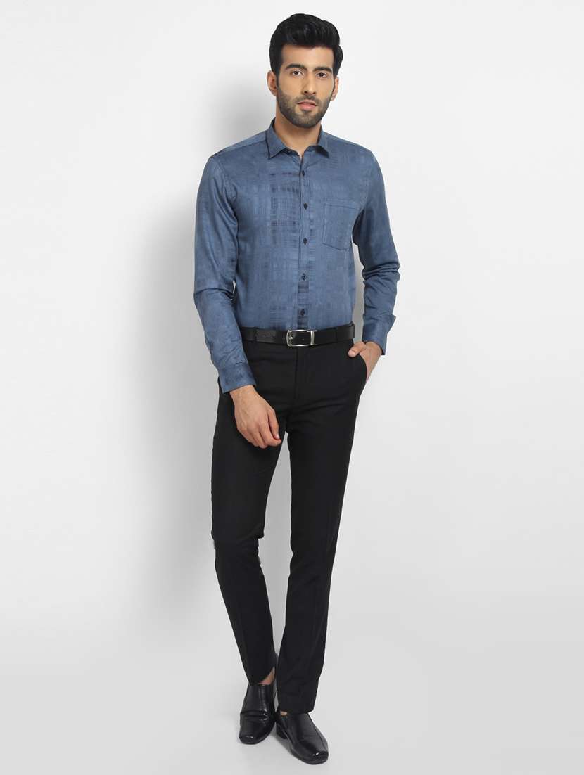 mens micro print formal shirt - 16773493 -  Standard Image - 3