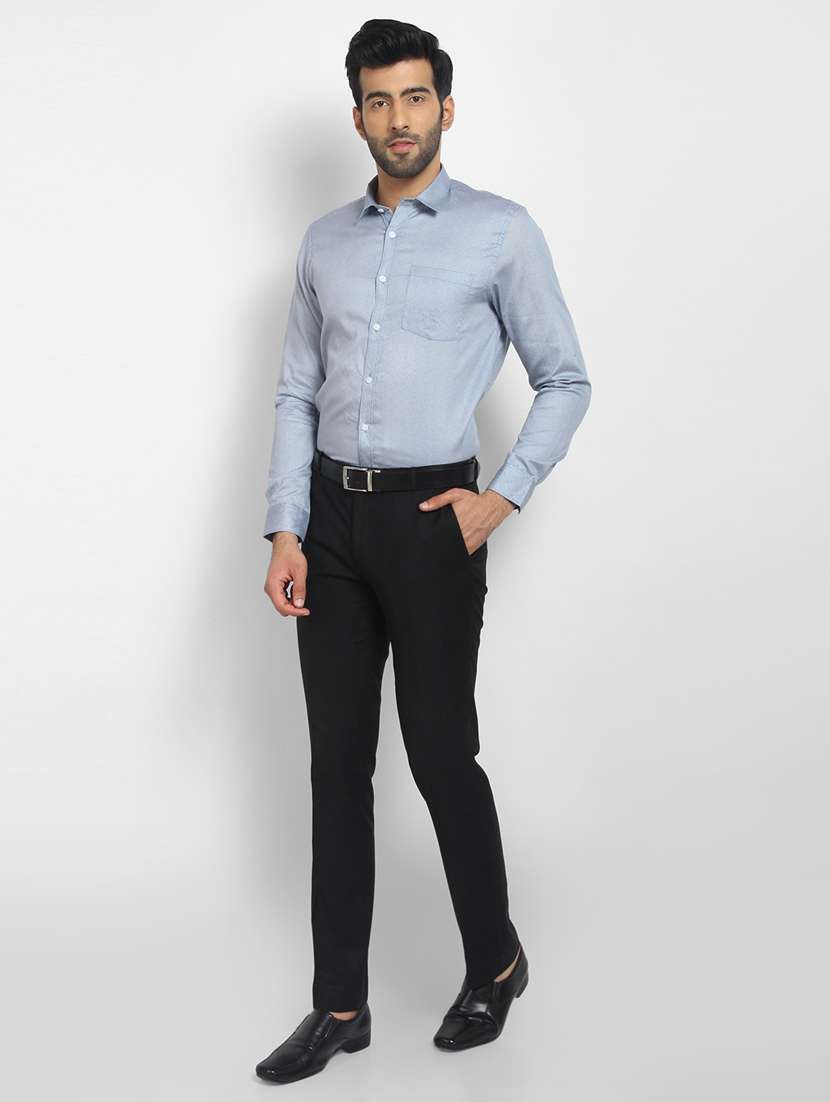 mens micro print formal shirt - 16773508 -  Standard Image - 3