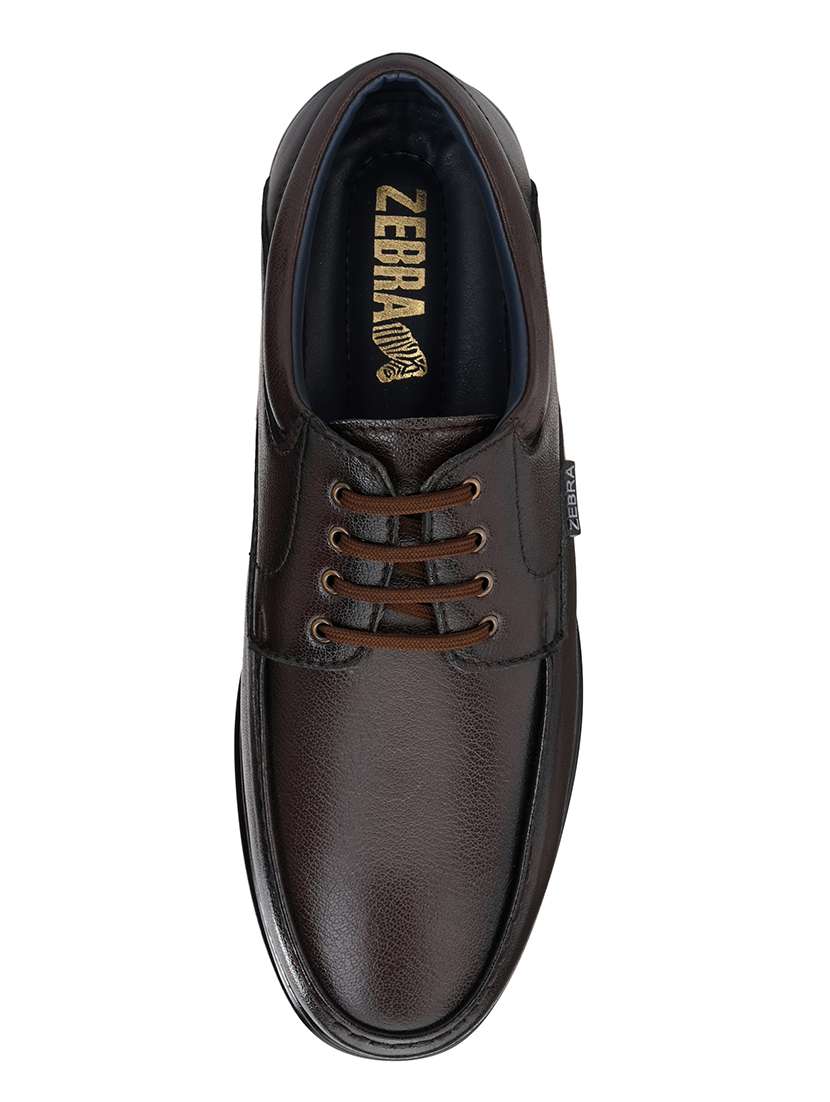 brown leather lace-up derbys - 16773546 -  Standard Image - 3