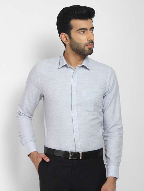 mens solids formal shirt - 16773636 - Standard Image - 0