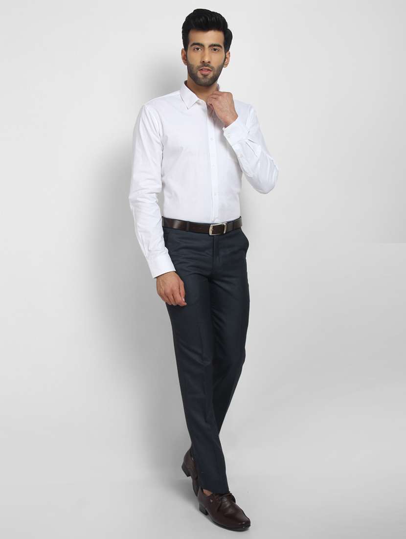 mens self design formal shirt - 16773647 - Standard Image - 3