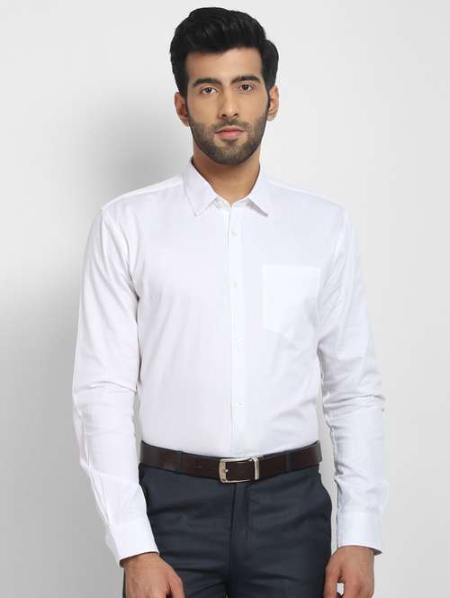 mens solids formal shirt - 16773649 - Standard Image - 0