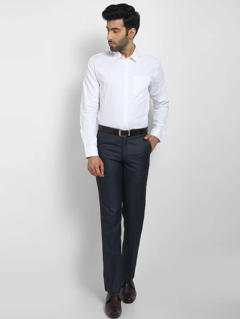mens solids formal shirt - 16773649 - Standard Image - 3