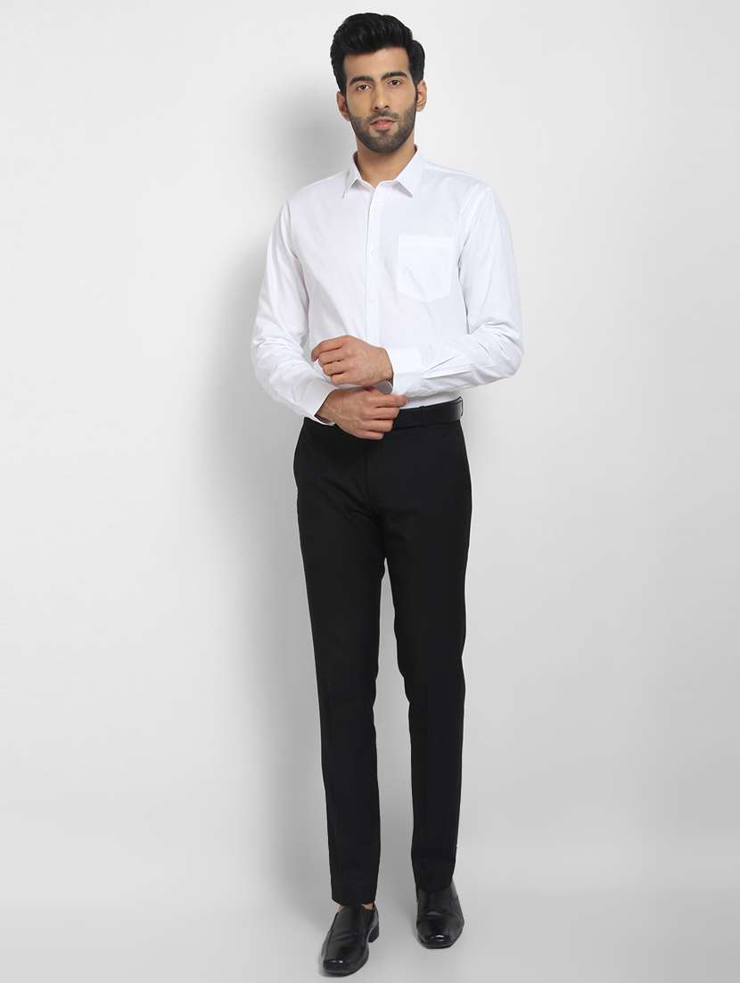 mens self design formal shirt - 16773650 - Standard Image - 3