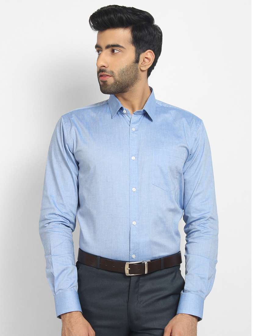 mens solids formal shirt - 16773651 - Zoom Image - 0