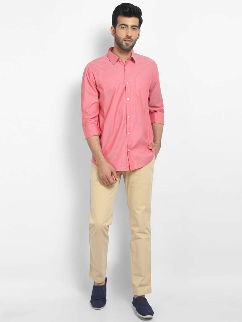 mens solid casual shirt - 16773652 -  Standard Image - 3