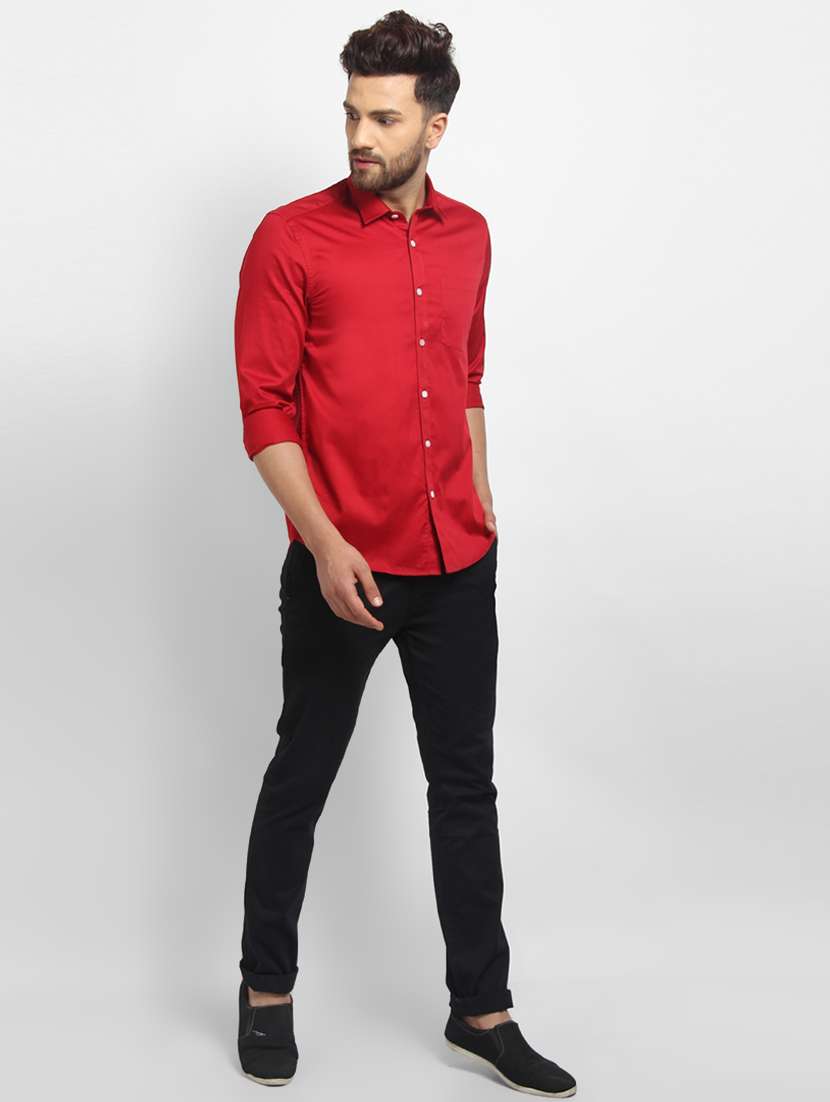 mens solids formal shirt - 16773667 - Standard Image - 3