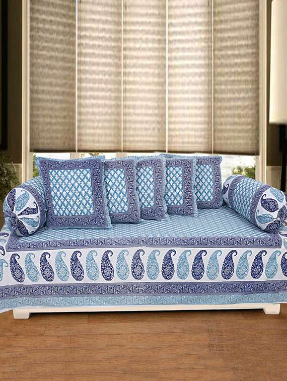  cotton printed diwan  (pack of 8)