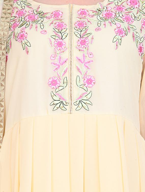 embroidered kurta dupatta set - 16781244 - Standard Image - 3