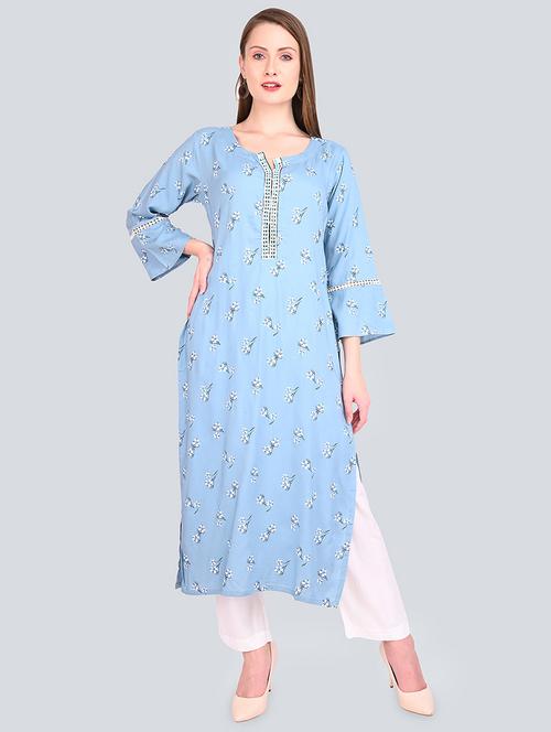floral kurta palazzo set - 16781298 -  Standard Image - 0