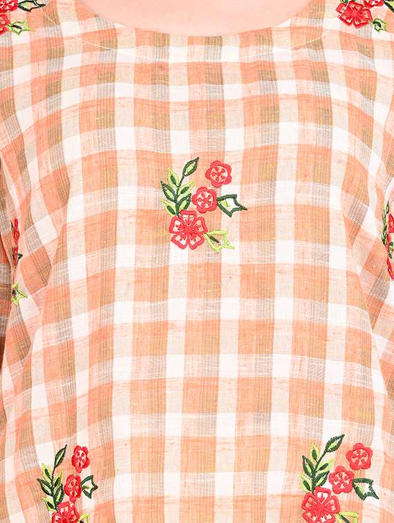 embroidered kurta palazzo set - 16781299 -  Standard Image - 3