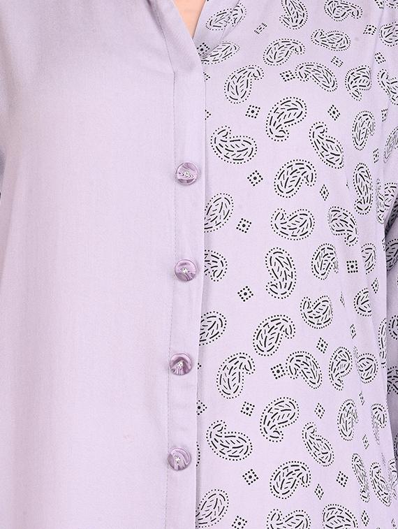 paisley print straight kurta - 16781349 - Standard Image - 3