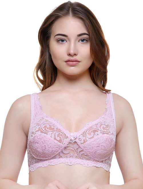 bow patch laced bra - 16782523 - Standard Image - 0
