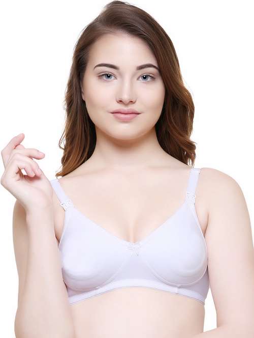 white hosery maternitynursing bra - 16782588 - Standard Image - 0