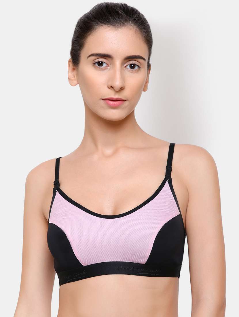 color block sports bra - 16782621 - Zoom Image - 0