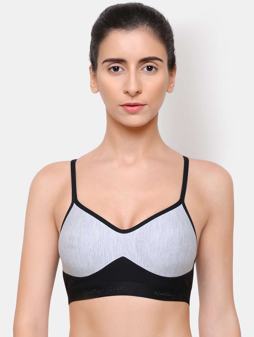 color block sports bra - 16782631 - Zoom Image - 0