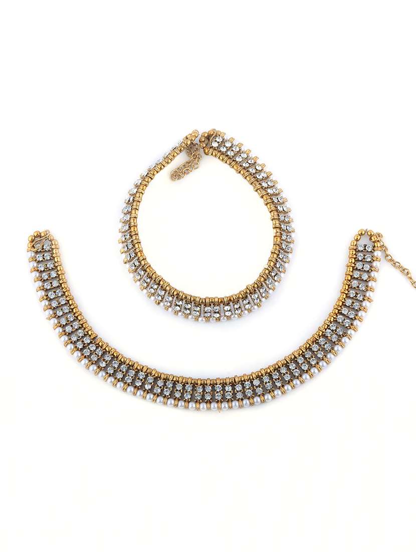 gold metal payal - 16788662 - Zoom Image - 0