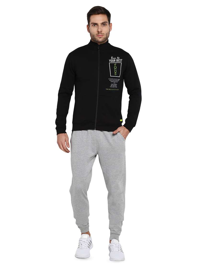 black typographic chest print sweatshirt - 16790317 -  Standard Image - 3