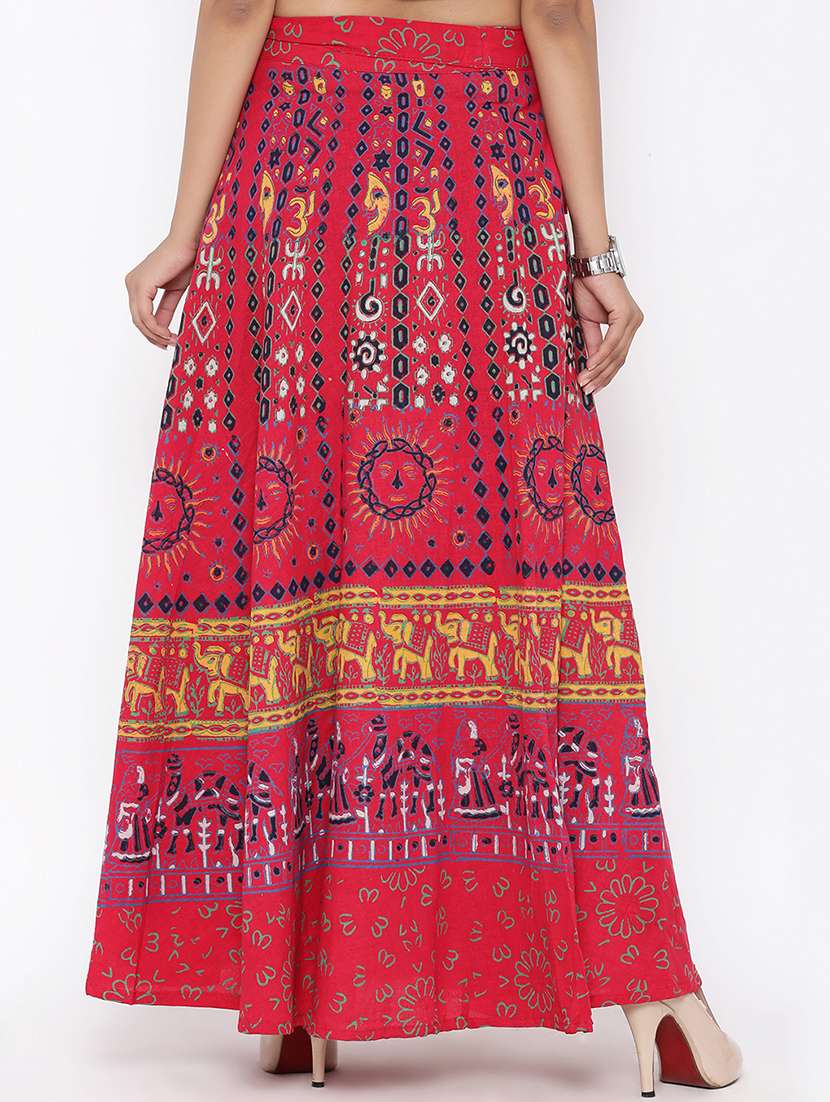 printed long skirts