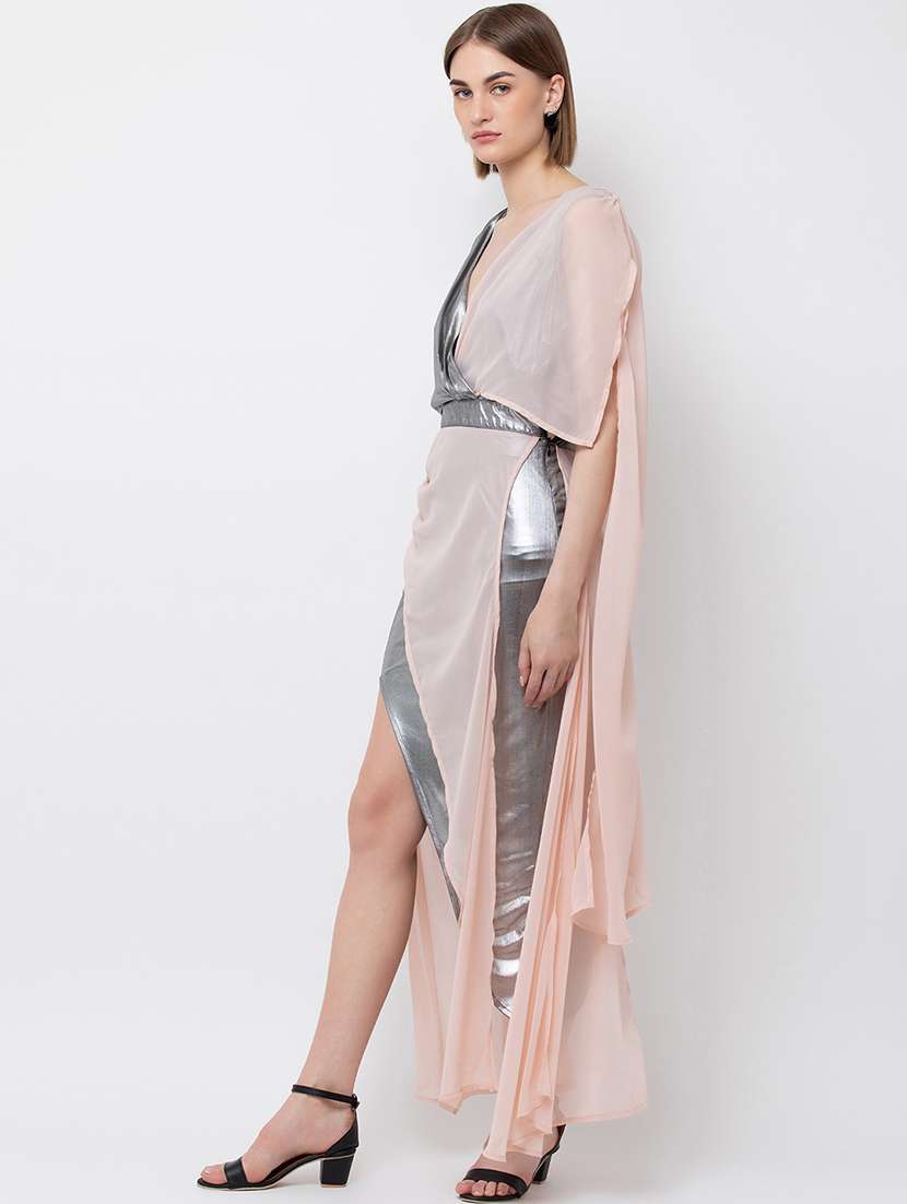 women's asymmetric color block dress - 16792327 -  Standard Image - 3