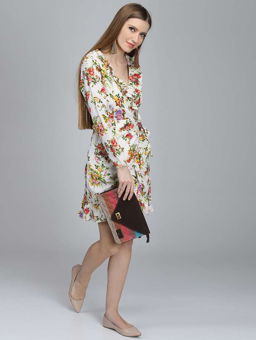 women's wrap floral dress - 16792347 -  Standard Image - 3