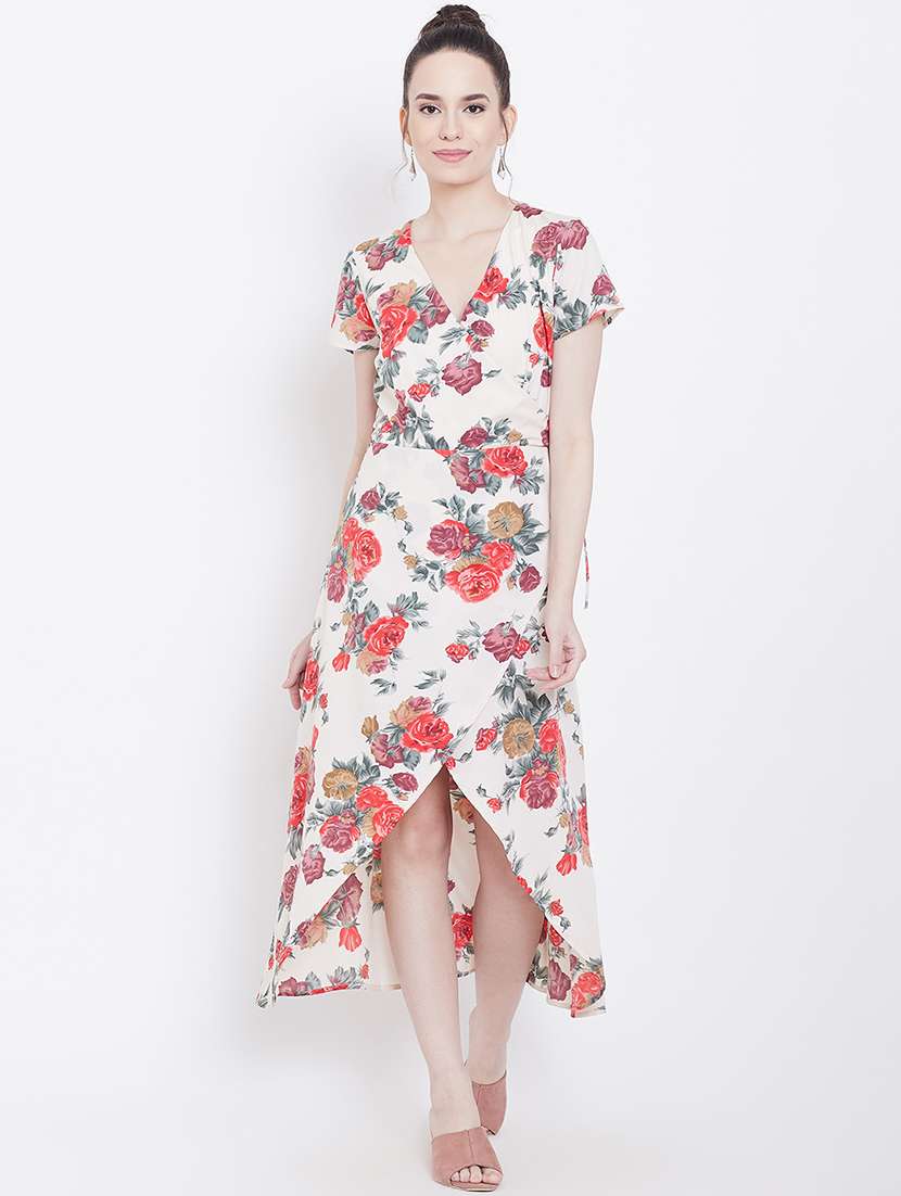 women's asymmetric floral dress - 16792368 -  Standard Image - 3