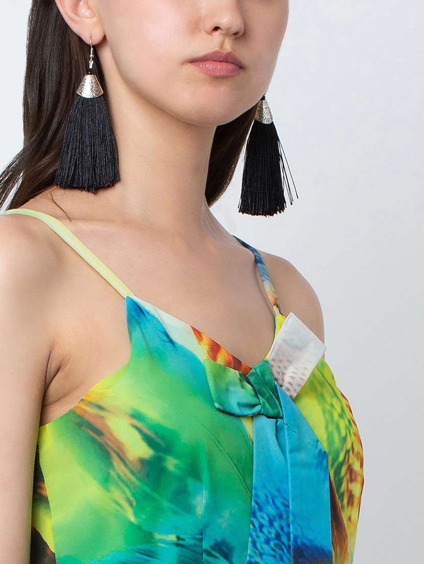 women's fit & flare self design dress - 16792379 -  Standard Image - 3