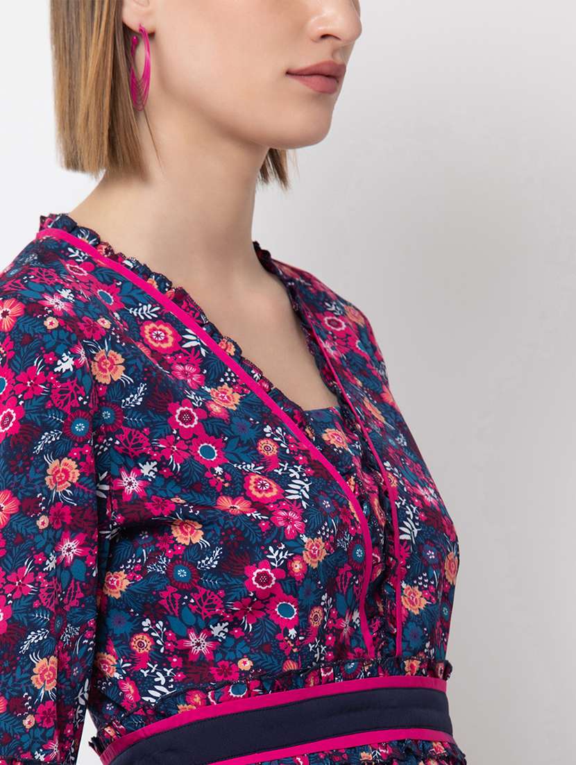 women's tiered dress floral dress - 16792385 -  Standard Image - 3