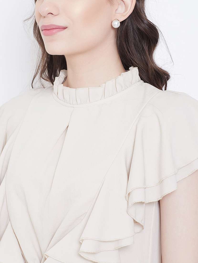 women's tiered dress solid dress - 16792392 -  Standard Image - 3