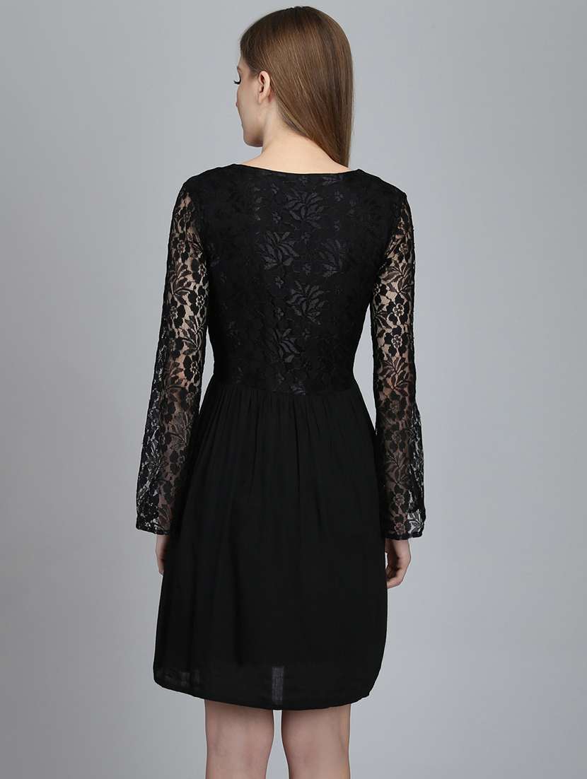 Women's Self Design Dress - 16792480 -  Standard Image - 3