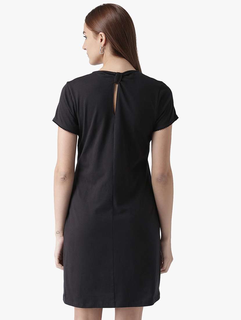 women's fit & flare solid dress - 16792507 -  Standard Image - 3