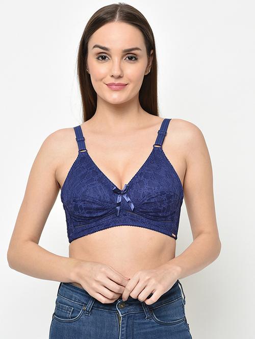 bow patch laced bra - 16794169 - Standard Image - 0