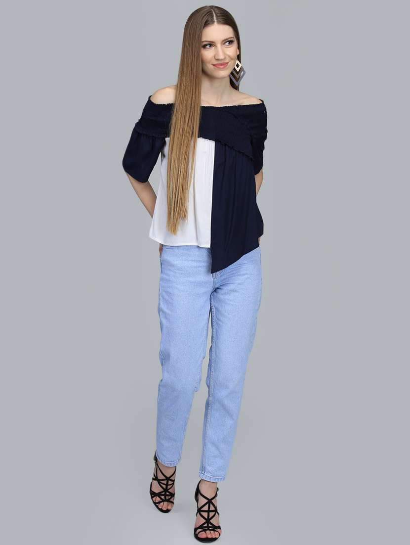 women's asymmetric off shoulder top - 16796206 -  Standard Image - 3