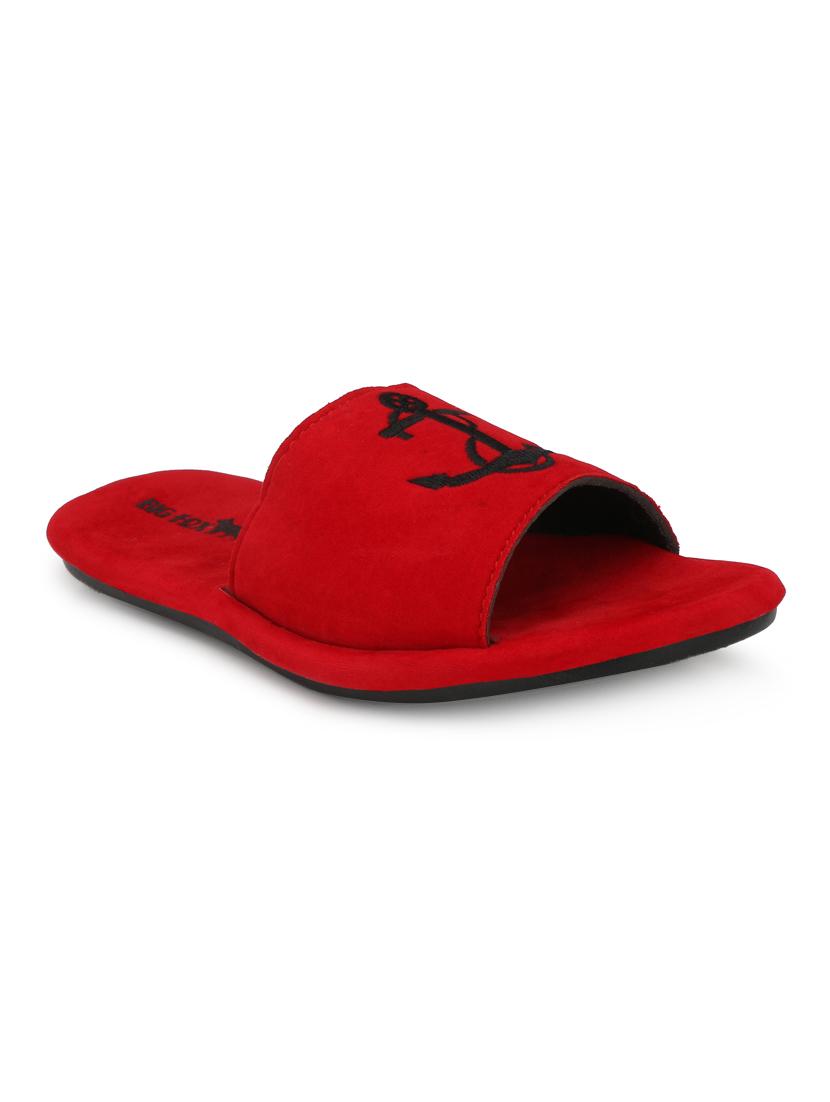 red velvet slip on flip flops - 16798319 - Zoom Image - 0