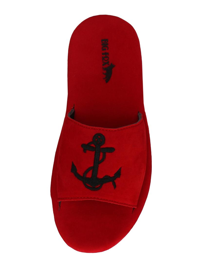 red velvet slip on flip flops - 16798319 - Standard Image - 3