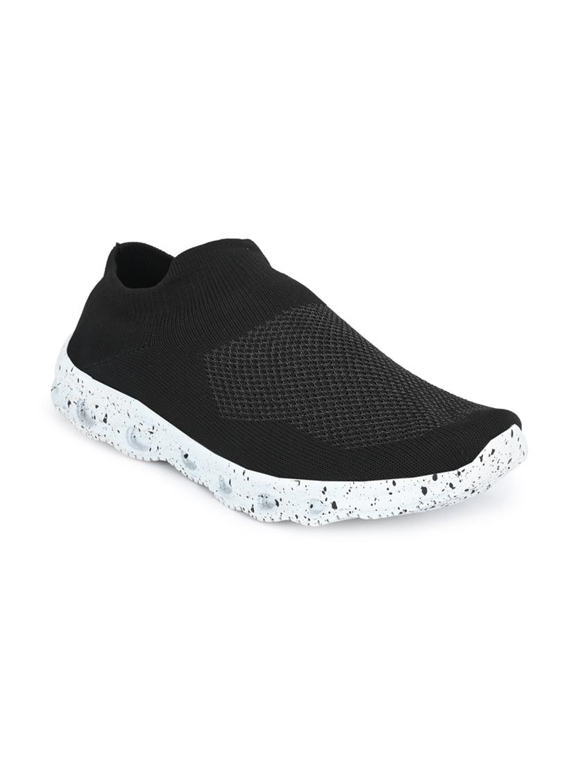 black fabric slipon sport shoes - 16798325 -  Zoom Image - 0