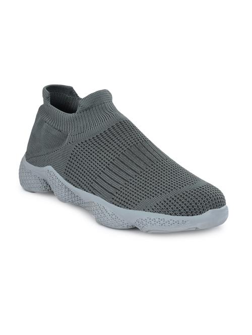 grey fabric slipon sport shoes - 16798327 -  Standard Image - 0