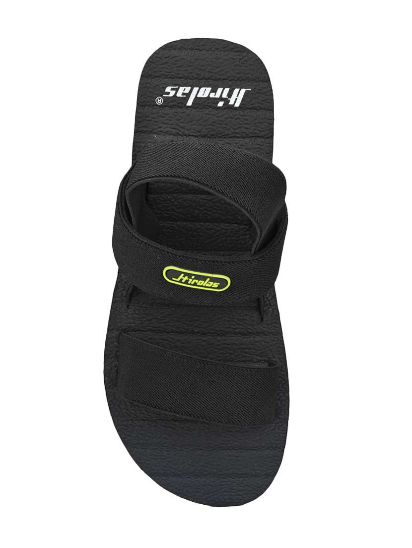 black fabric back strap flip flops - 16801432 -  Standard Image - 3