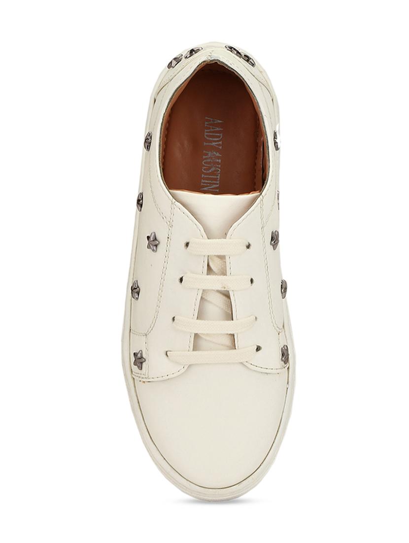white lace-up sneakers - 16801579 - Standard Image - 3