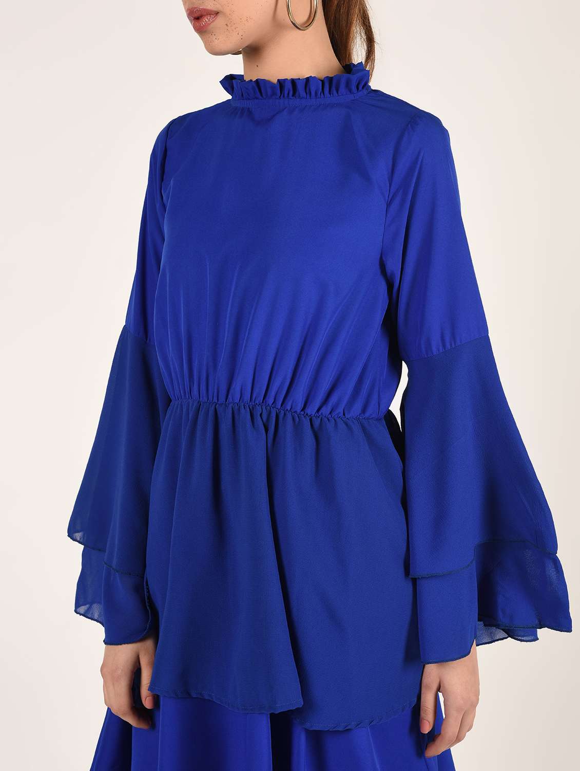 bell sleeves flared dress  - 16802279 -  Standard Image - 3