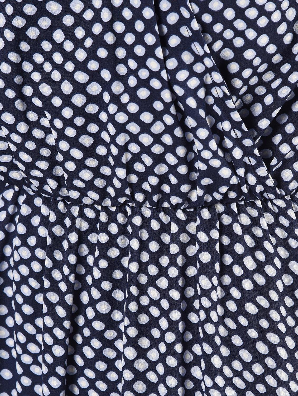 gathered hem polka dot fit & flare dress - 16802289 - Standard Image - 5