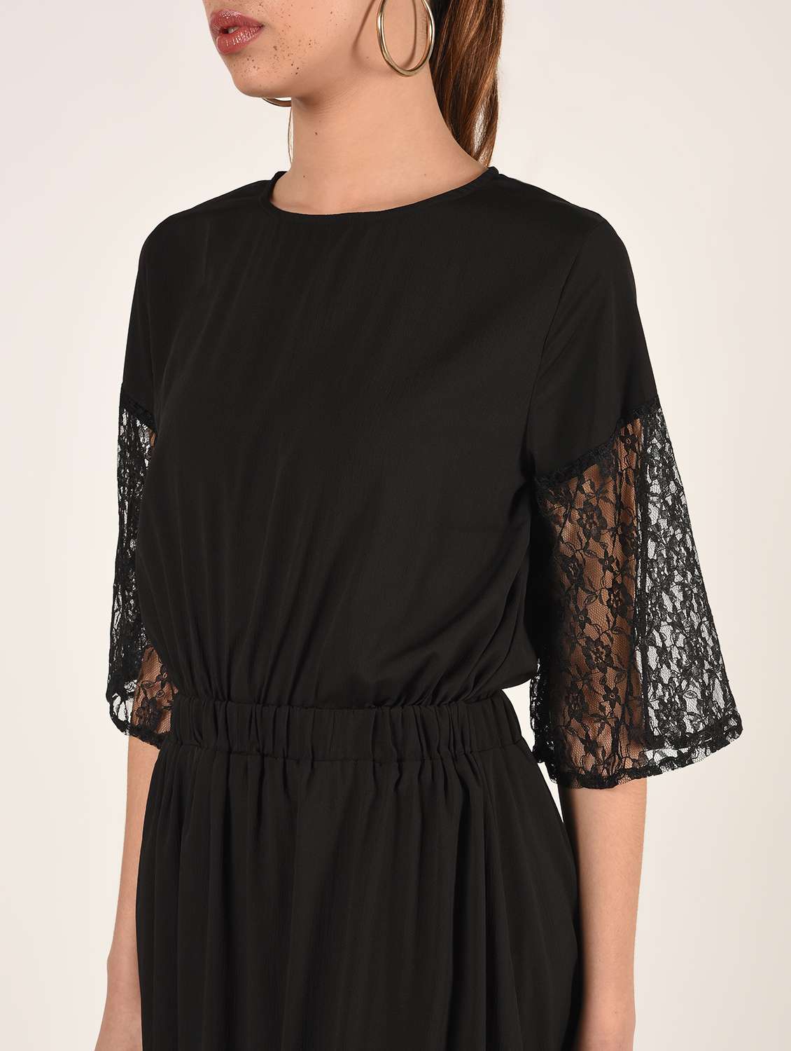 lace detail maxi dress  - 16802308 -  Standard Image - 3