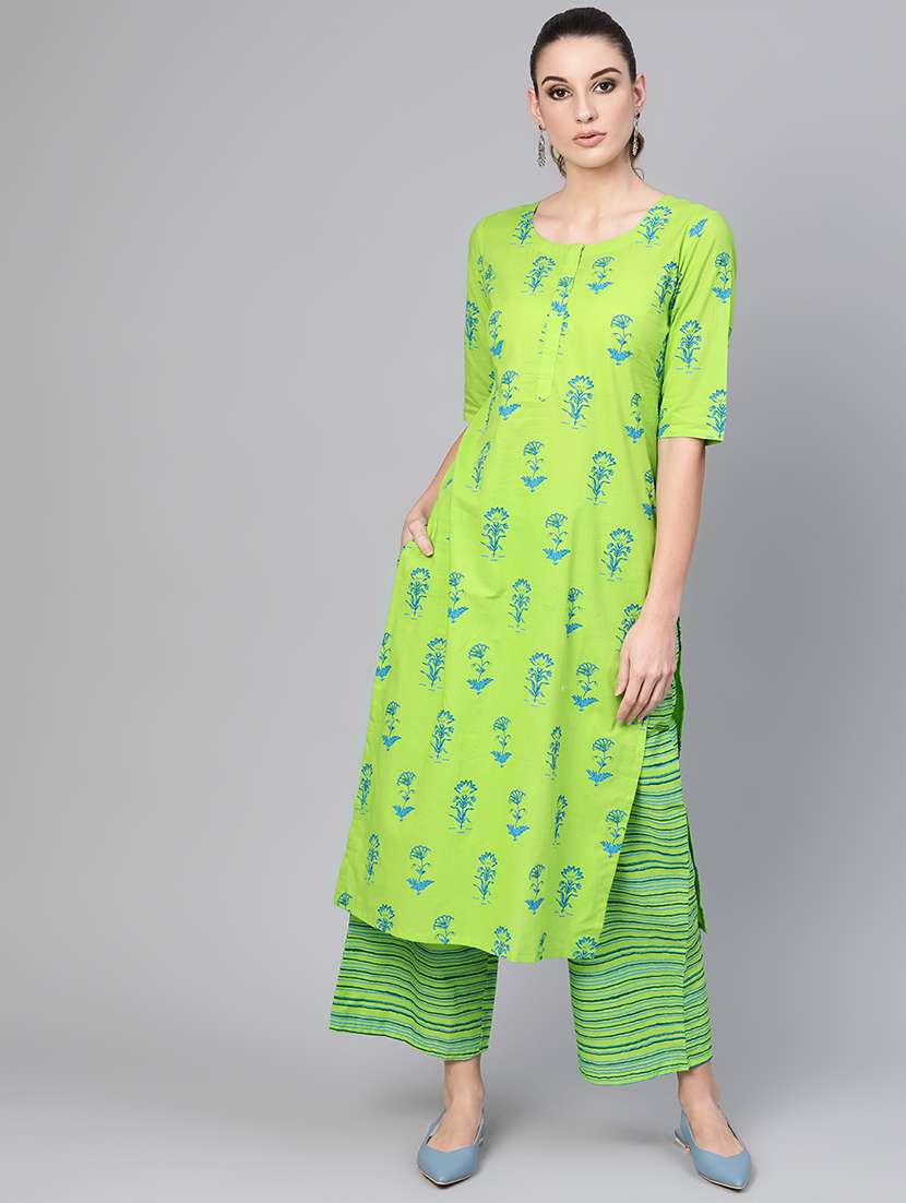 floral kurta palazzo set
