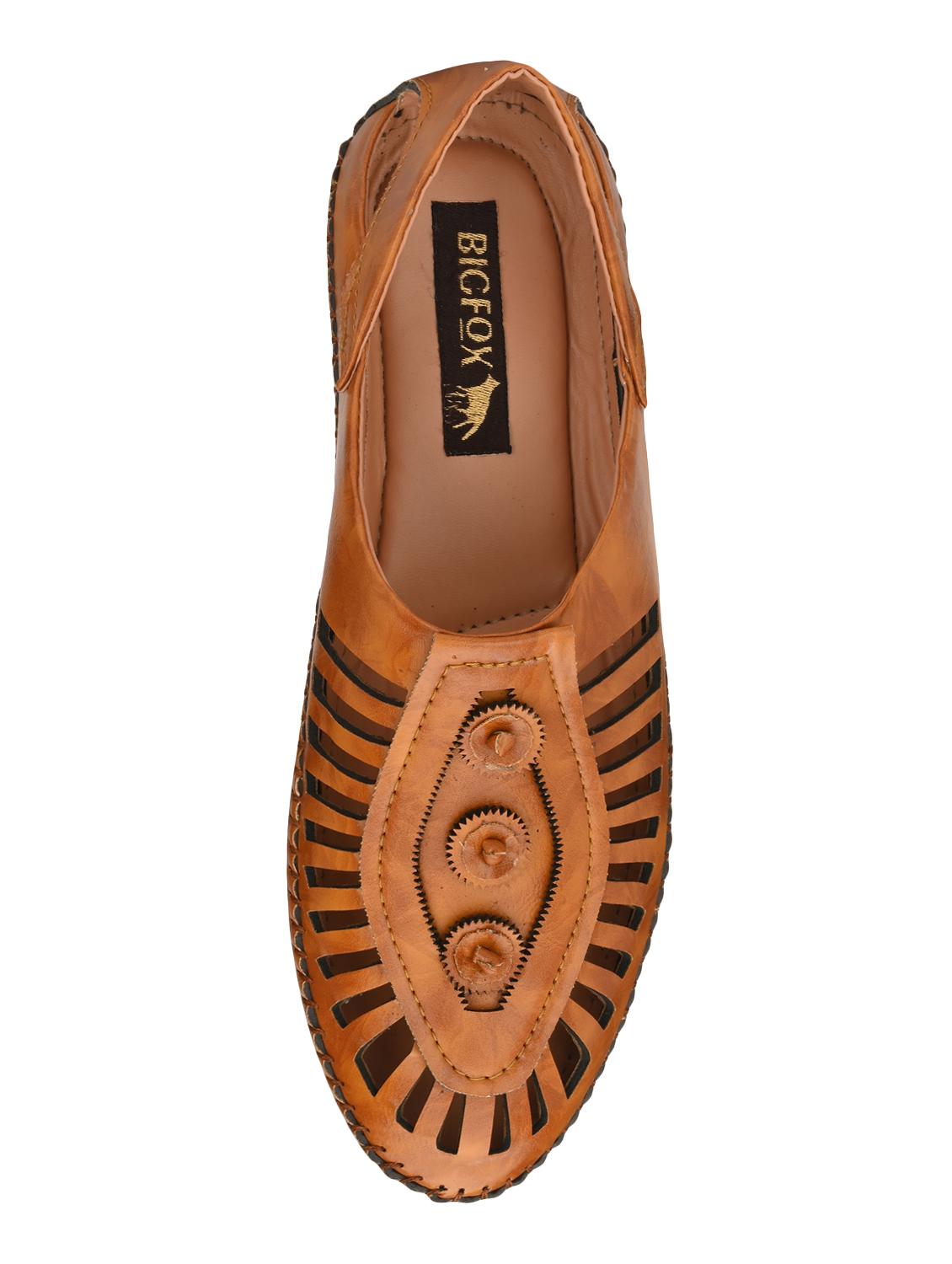 tan leatherette slip on sandals - 16808286 - Standard Image - 3