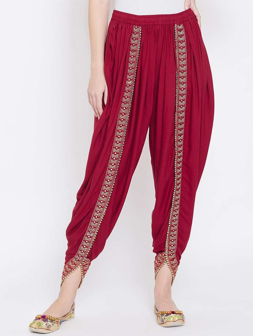 lace detailed dhoti salwar - 16808397 -  Zoom Image - 0