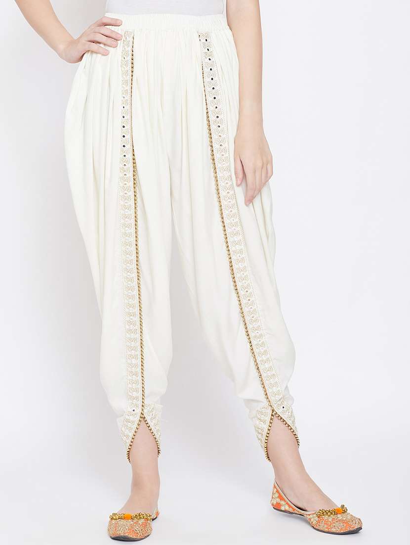 lace detailed dhoti salwar - 16808400 -  Zoom Image - 0