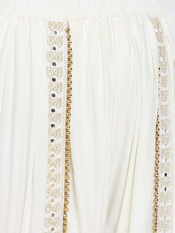 lace detailed dhoti salwar - 16808400 - Standard Image - 3