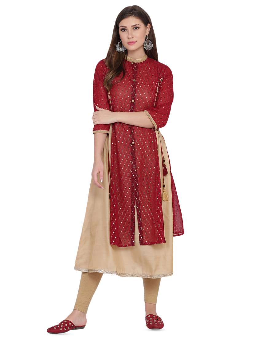 limeroad layered kurtis