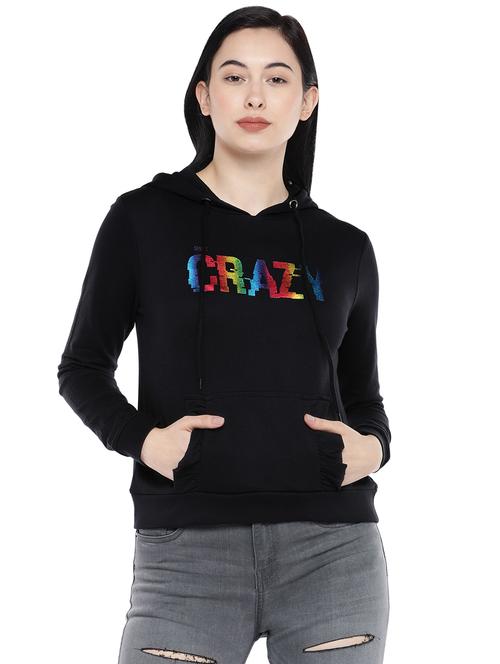 quirky text hooded sweatshirt - 16809607 - Standard Image - 0